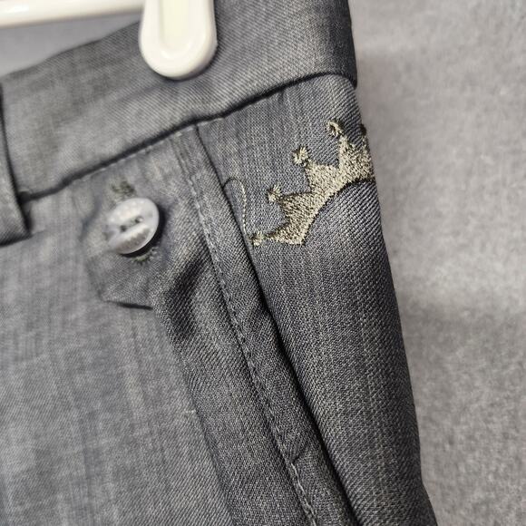 Steve Harvey Dress Pants Mens 34x28 Grey Pleated Front Tagged 36x30 - Picture 13 of 15